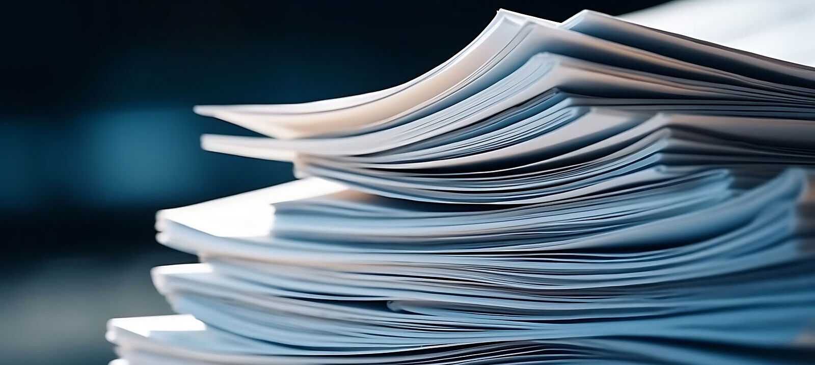Symbolic image shows pile of paper.